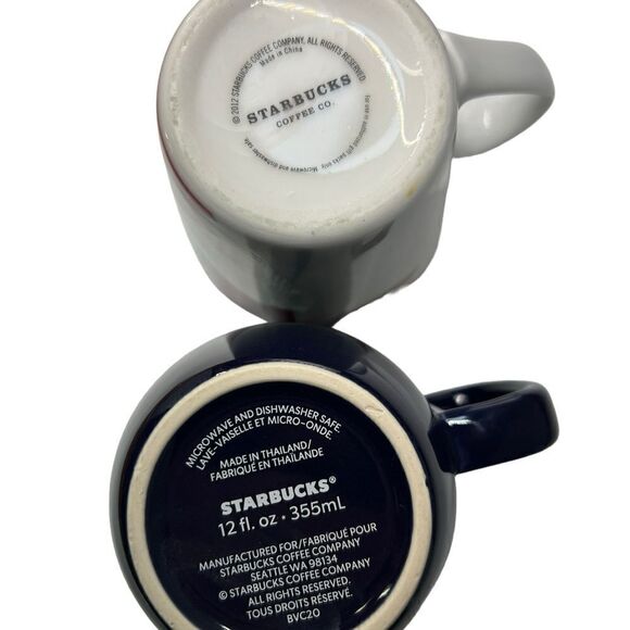 🎄2 Christmas cups!! Starbucks 2012 Christmas Red Fox with Bird & poinsettia mug - Picture 9 of 15